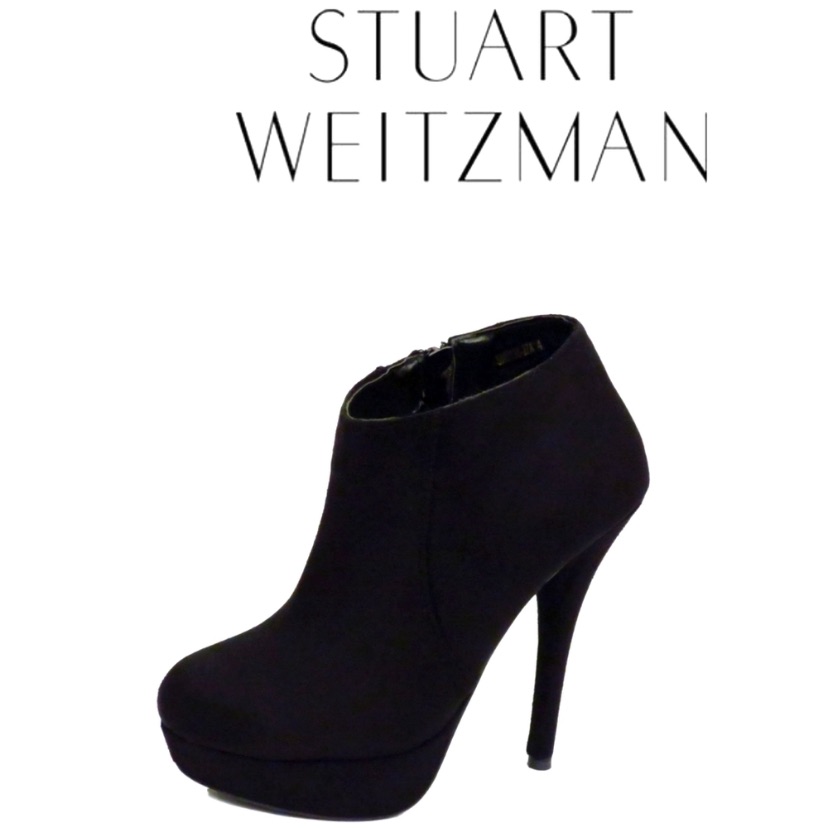 Stuart Weitzman Stuart Weitzman Tablet Black Suede Stiletto Ankle Boots Size 8.5